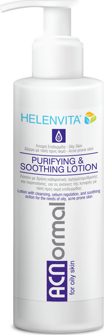 HELENVITA - ACNormal Purifying & Soothing, Καθαριστική Λοσιόν Κατά Της Ακμής 200ml