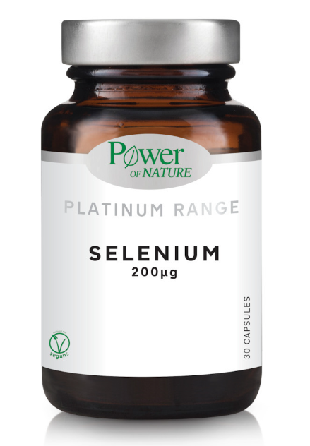 POWER HEALTH - Platinum Range Selenium 200mg-Συμπλήρωμα Διατροφής με Σελήνιο, 30 Κάψουλες