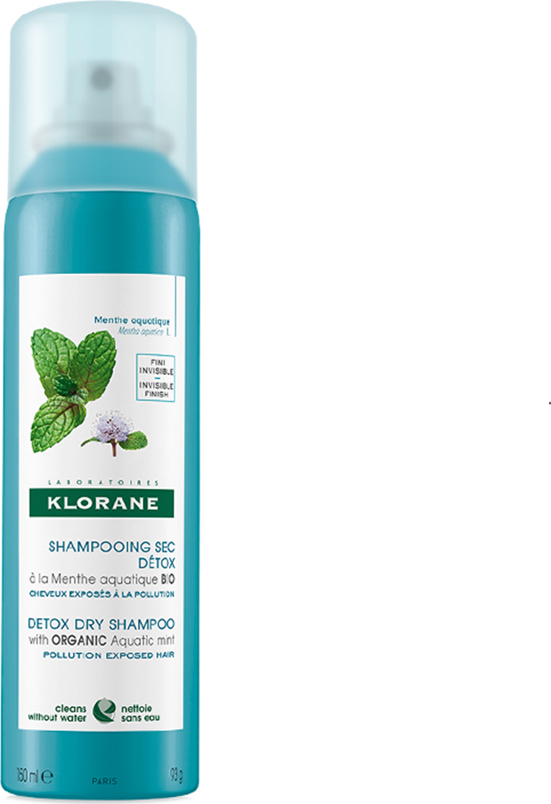 KLORANE - Dry Shampoo Menthe Aquatique Ξηρό Σαμπουάν Με Υδάτινη Μέντα 150ml