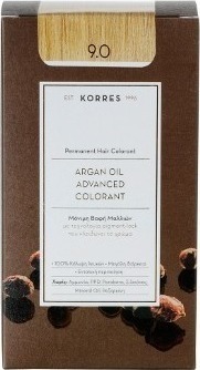 KORRES - Argan Oil Advanced Colorant Βαφή Μαλλιών 9.0 Ξανθό Πολύ Ανοιχτό 50ml