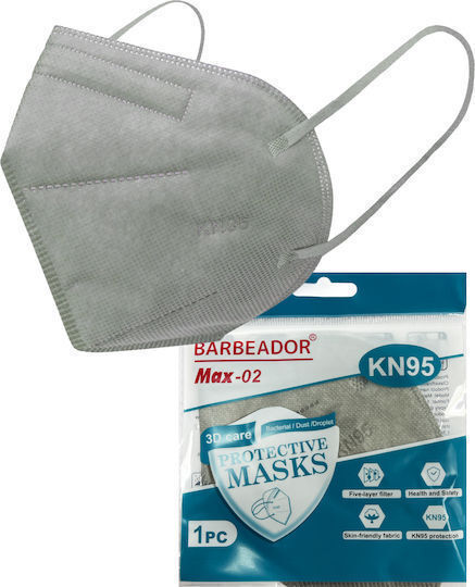 BARBEADOR - Max-02B Μάσκα Προστασίας FFP2 Γκρι 20τμχ