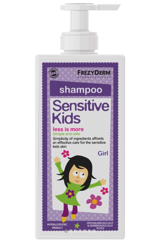FREZYDERM - Sensitive Kids Shampoo Girls Απαλό Σαμπουάν Για Κορίτσια 200ml