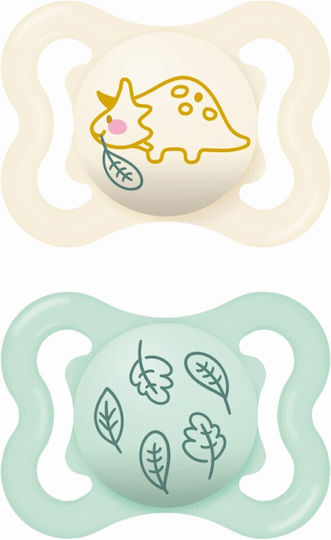 MAM - Ορθοδοντικές Πιπίλες Σιλικόνης Χωρίς Στραβά Δοντάκια Supreme για 2-6 μηνών 145S 2τμχ