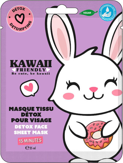 TAKE CARE - Kawai Friends Rabbit Detox Face Sheet Mask - Μάσκα Προσώπου για Αποτοξίνωση & Ενυδάτωση 25ml 1τμχ