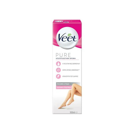 VEET - Silky Fresh Κρέμα Αποτρίχωσης Για Κανονικές Επιδερμίδες 100ml