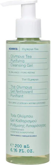 KORRES - Olympus Tea Τσάι Ολύμπου Gel Καθαρισμού Προσώπου για Ρύθμιση Λιπαρότητας 200ml
