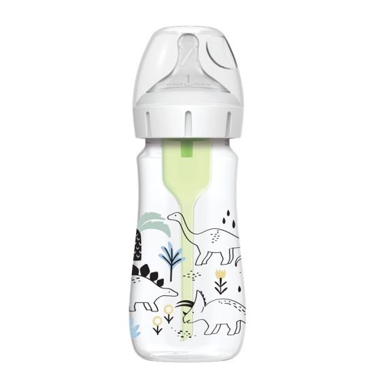 DR BROWNS - Options Anti-Colic Μπιμπερό Πλαστικό με Φαρδύ Λαιμό για 0+ μηνών Δεινόσαυροι 270ml