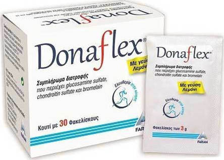 DONAFLEX - Συμπλήρωμα διατροφής για τις Αρθρώσεις, 30 φακελίσκοι με γεύση λεμόνι