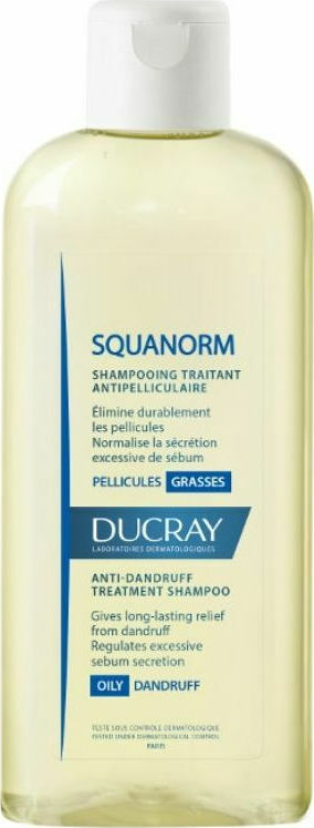 DUCRAY - Squanorm Oily Dandruff Shampoo Σαμπουάν Aγωγή για Λιπαρή Πιτυρίδα 200ml