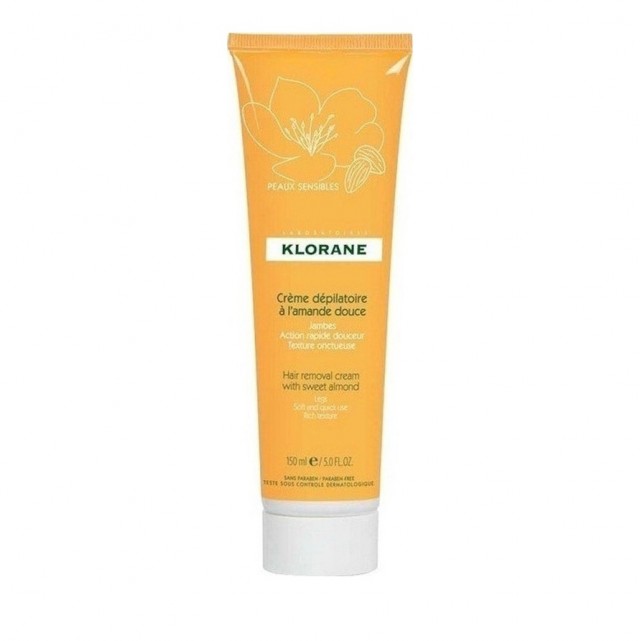 KLORANE - Hair Removal Cream Sweet Almond Πολύ Απαλή Αποτριχωτική Κρέμα, 150ml