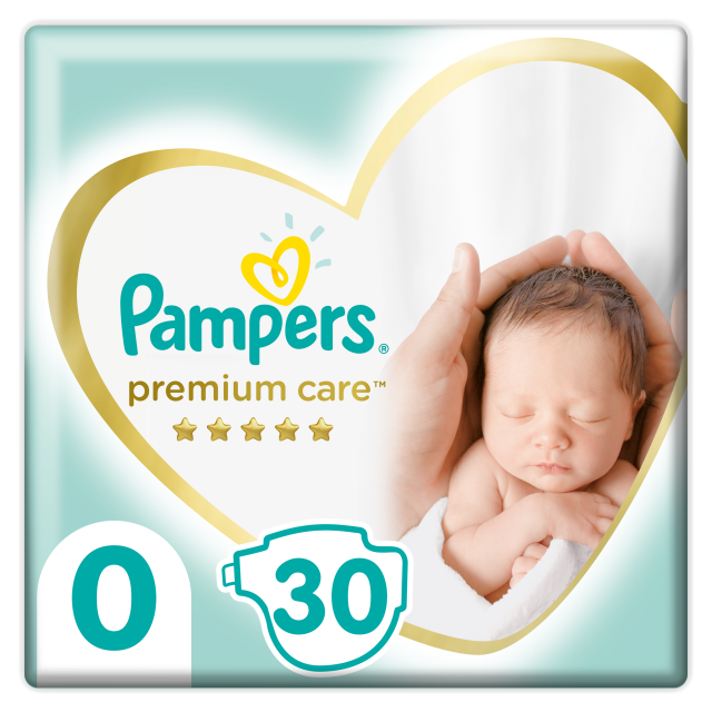 PAMPERS - Premium Care No 0 (0-3kg) Βρεφικές Πάνες 30τμχ