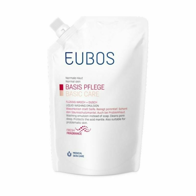 EUBOS - Liquid Red Washing Emulsion Basic Care Ανταλλακτικό Υγρό Καθαρισμού Για Πρόσωπο - Σώμα 400ml