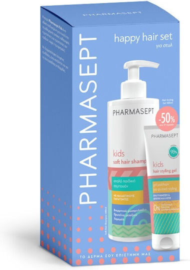 PHARMASEPT - Kids Promo Soft Hair Shampoo 400ml & Hair Styling Gel 100ml