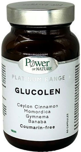 POWER HEALTH - Platinum Range Glucolen Φόρμουλα για τη Μείωση & Διατήρηση τoυ Σακχάρου 60caps