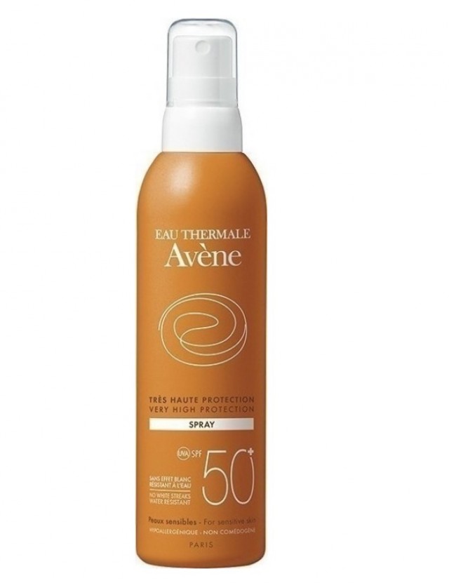 AVENE - Eau Thermale Spray SPF50+ Αντιηλιακό Προσώπου & Σώματος σε Μορφή Σπρέι για το Ευαίσθητο Δέρμα 200ml