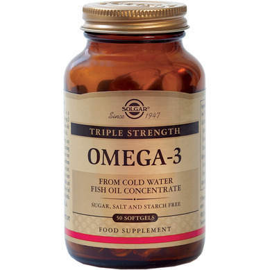SOLGAR - Omega 3 Triple Strength Συμπλήρωμα Διατροφής Με Ωμέγα 3 50softgels