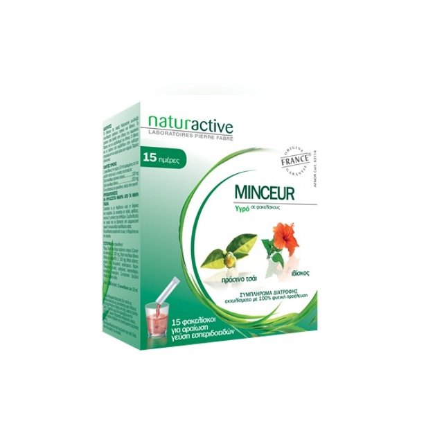 NATURACTIVE - Minceur Συμπλήρωμα Διατροφής Για Μείωση Των Περιττών Κιλών 15 Φακελίσκοι