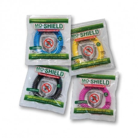 MO-SHIELD -  Insect Repellent Band Αντικουνουπικό Βραχιόλι Σιλικόνης Σε Διαφορα Χρώματα & Σχέδια 1τμχ