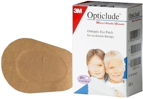 3M -  Opticlude Boys & Girls Eye Patches Maxi Οφθαλμικός Ορθοπτικός Επίδεσμος για Παιδιά (5.7cm x 8.2cm), Μεγάλο Μέγεθος, 20τμχ