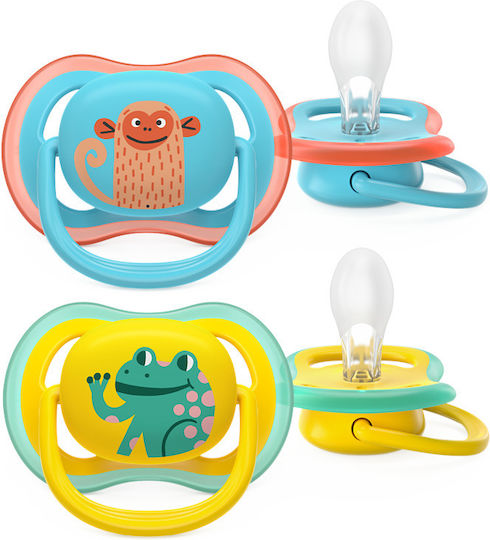 AVENT - Ultra Air Ορθοδοντικές Πιπίλες Σιλικόνης 18m+ Mixed Σχέδια 2τμχ