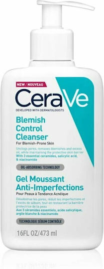 CERAVE - Blemish Control Cleanser - Τζελ Καθαρισμού Προσώπου Για Επιδερμίδες Με Ατέλειες 473ml