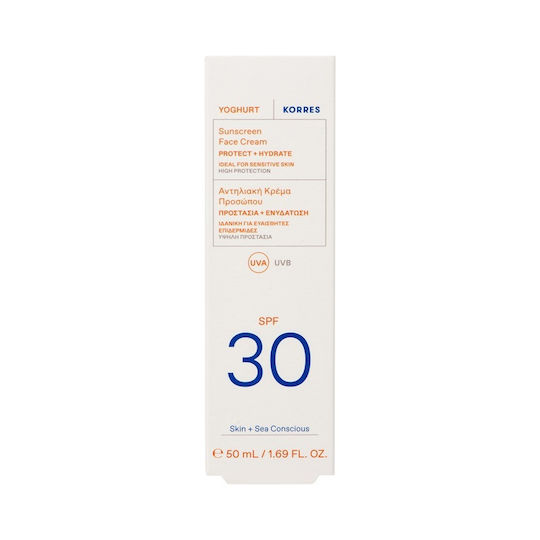 KORRES - Yoghurt Γιαούρτι Αντηλιακή Κρέμα Προσώπου SPF30 50ml