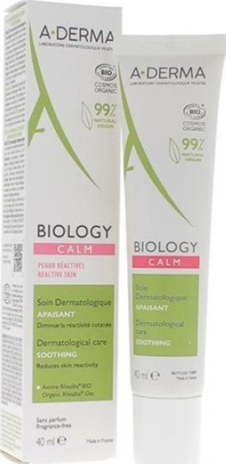 A-DERMA - Biology Calm Soin Dermatologique Apaisant, Δερματολογική Καταπραϋντική Φροντίδα 40mll