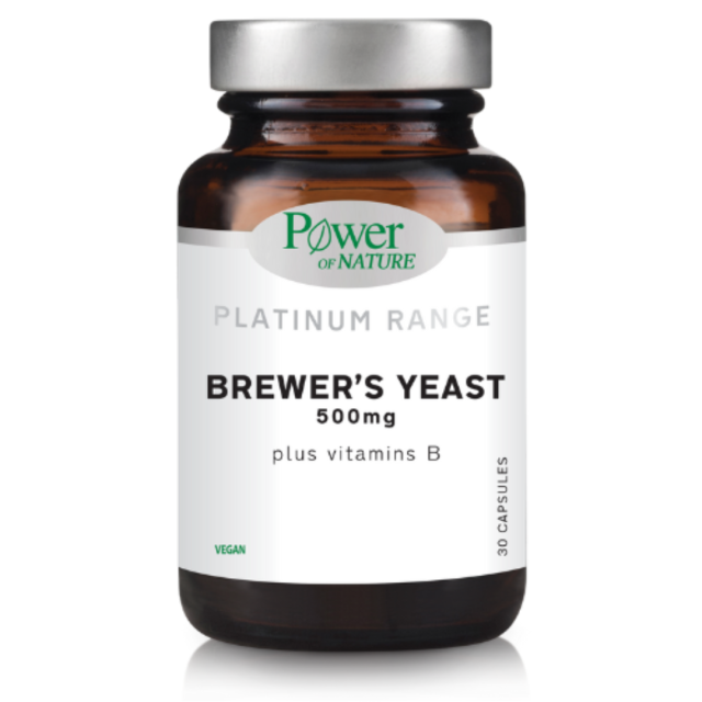POWER HEALTH - Platinum Range Brewers Yeast 500mg Μαγιά Μπύρας σε Συνδυασμό με Βιταμίνες του Συμπλέγματος Β 30caps