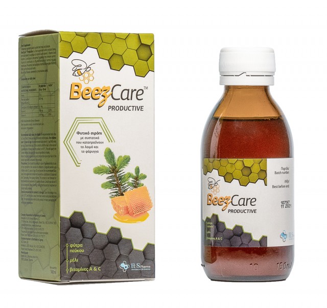 BEEZCARE - Productive Φυτικό Σιρόπι για Καταπράυνση Λαιμού & Φάρυγγα 140ml