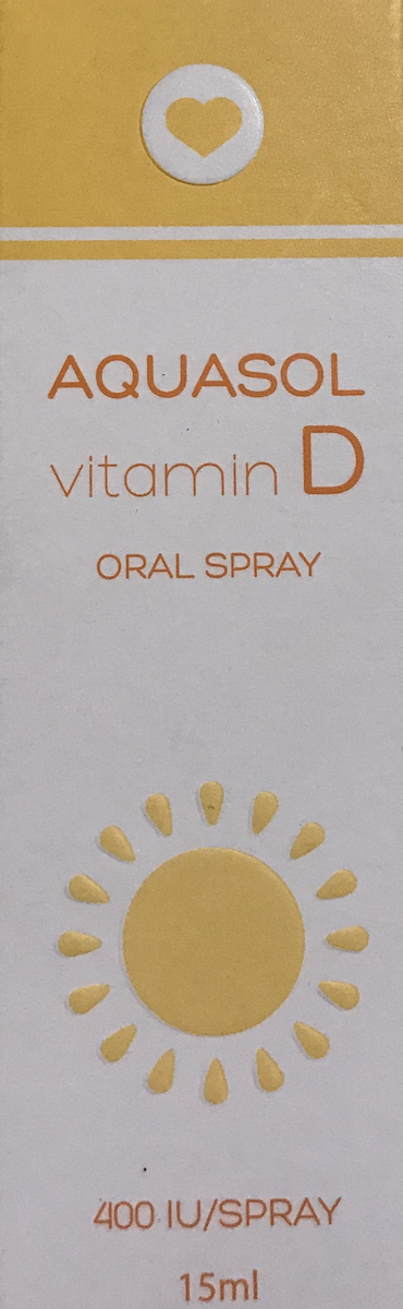 AQUASOL - Vitamin D Oral Spray Συμπλήρωμα Διατροφής Με Βιταμίνη D3 Σε Μορφή Στοματικού Εκνεφώματος 15ml
