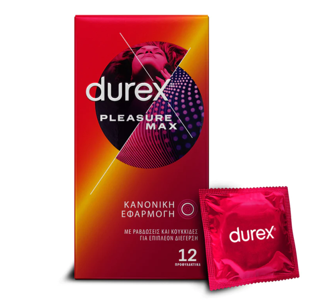 DUREX - Pleasuremax Προφυλακτικά Με Κουκίδες και Ραβδώσεις 6τμχ