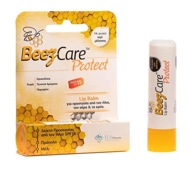 BEEZCARE - Protect Lip Balm SPF15 Κατάλληλο για Προστασία από τον Ήλιο, τον Αέρα και το Κρύο 5,1g