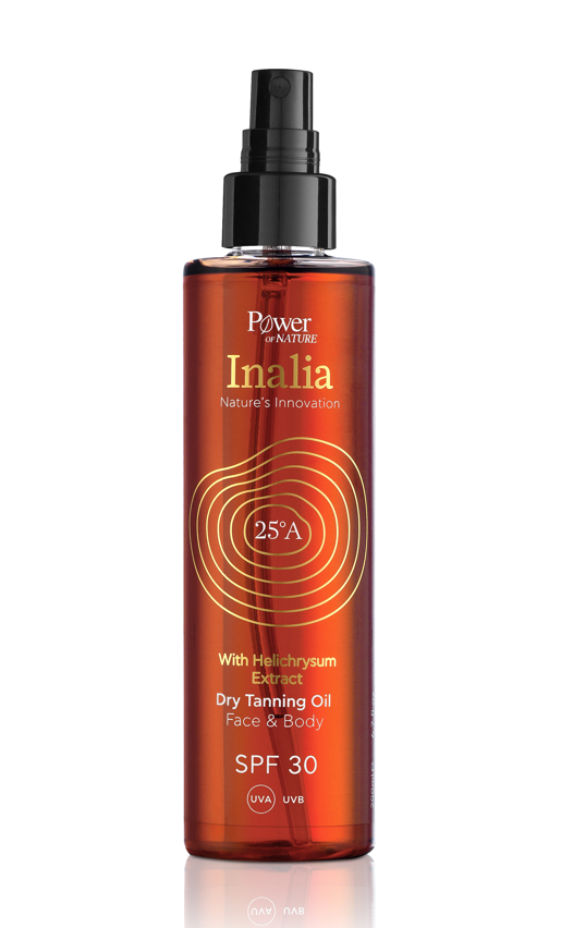 POWER HEALTH - Inalia Dry Tanning Oil Ξηρό Λάδι Μαυρίσματος για Πρόσωπο & Σώμα SPF 30 200ml