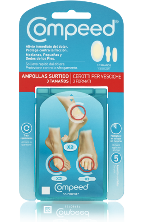 COMPEED - ΕΠΙΘΕΜΑΤΑ ΓΙΑ ΦΟΥΣΚΑΛΕΣ 3 ΜΕΓΕΘΗ 5τμχ