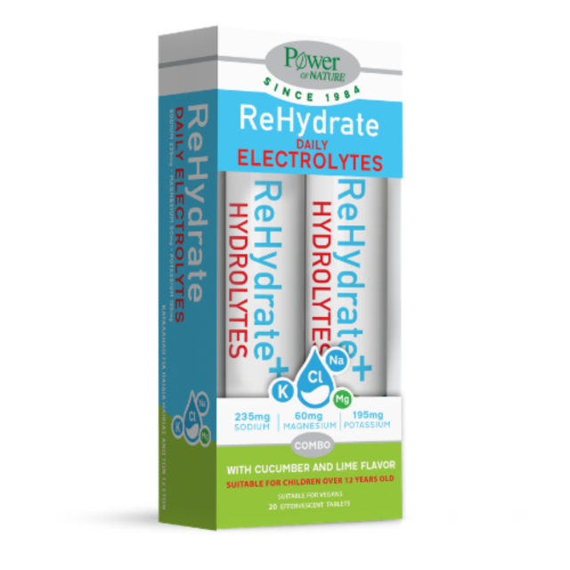 POWER HEALTH - Promo ReHydrate Daily Electrolytes Hλεκτρολύτες 20 Αναβράζοντα Δισκία & Δώρο ReHydrate Daily Electrolytes 20 Αναβράζοντα Δισκία