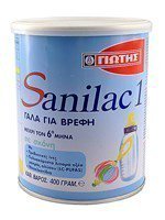 SANILAC - 1 Γάλα 1ης Βρεφικής Ηλικίας 0-6 Μηνών 400gr