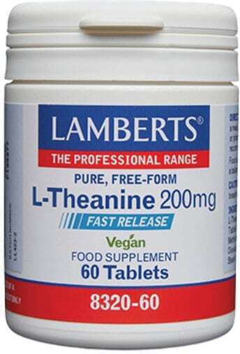 LAMBERTS -  L-Theanine 200 mg - Συμπλήρωμα με αμινοξύ Θεανίνη 60tabs