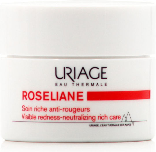URIAGE - Roseliane Visible Redness-Neutralizing Rich Care Κρέμα Πλούσιας Υφής κατά της Ερυθρότητας 50ml