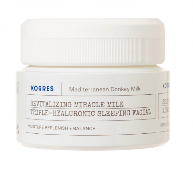 KORRES - Donkey Milk Triple Hyaluronic Sleep Face Κρέμα Νυκτός με Γάλα Γαϊδούρας 40ml