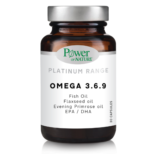 POWER HEALTH - Platinum Range Omega 3.6.9 Συμπλήρωμα Για Την Καρδιά - Εγκέφαλο - Όραση 30 Κάψουλες