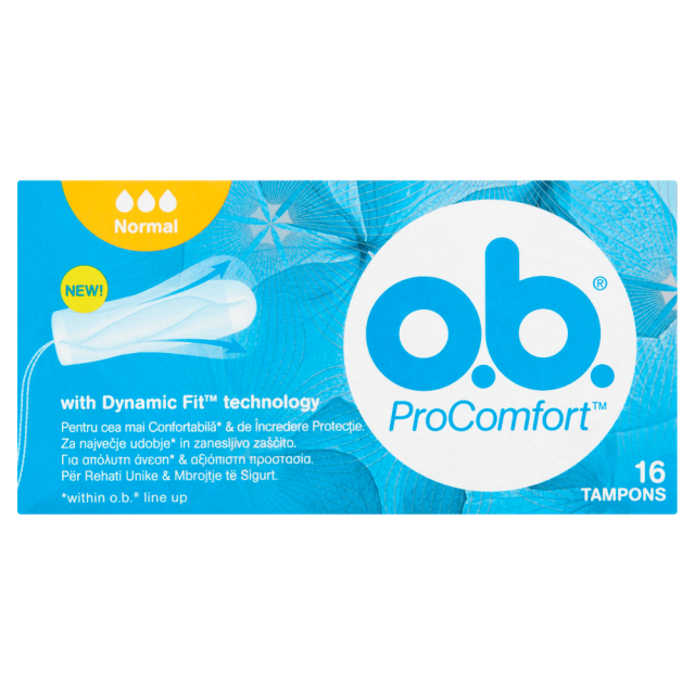 O.B. - ProComfort Normal Ταμπόν Για Ελαφριά - Μέτρια Ροή 16 Τεμάχια