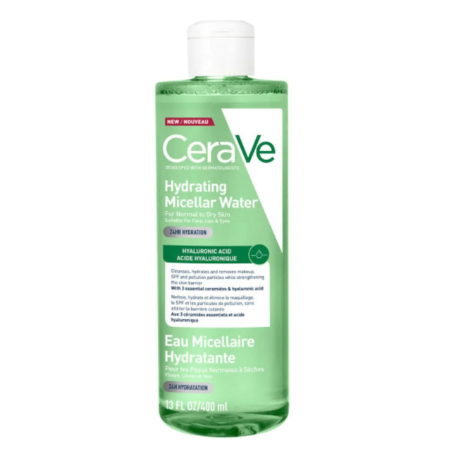 CERAVE - Hydrating Micellar Water Νερό Καθαρισμού με 3 Ceramides & Υαλουρονικό Οξύ 400ml