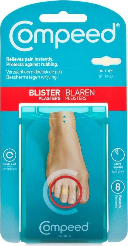 COMPEED - Blisters Επιθέματα για Φουσκάλες, Στα Δάχτυλα των Ποδιών, 8τμχ