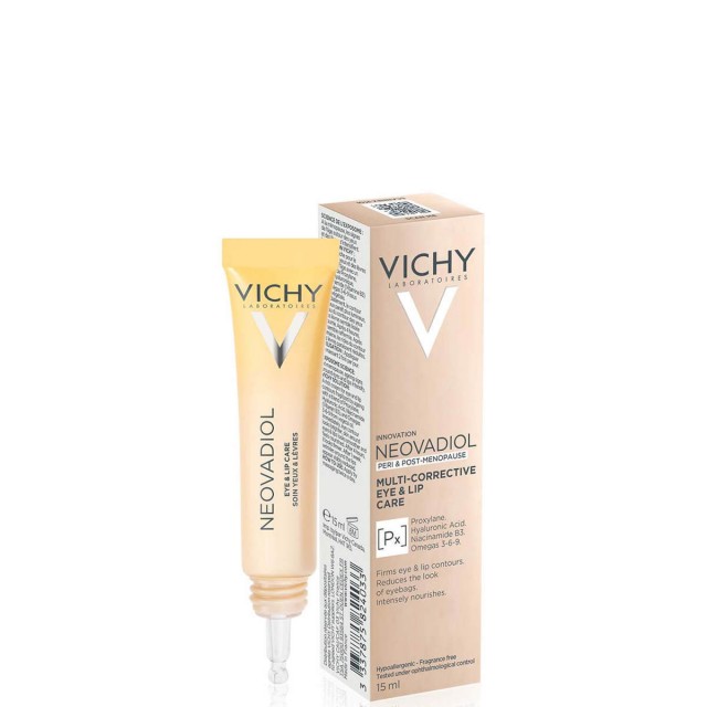 VICHY - Neovadiol Meno Eye Cream, Κρέμα Πολλαπλής Προστασίας Για Μάτια & Χείλη Κατά Την Εμμηνόπαυση 15ml