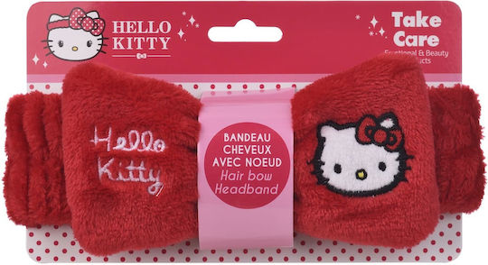 TAKE CARE - Hello Kitty Κορδέλα Μαλλιών για Μακιγιάζ & Περιποίηση Κόκκινη 1τμχ
