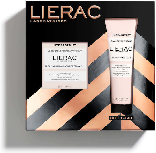 LIERAC - Xmas Promo Hydragenist The Rehydrating Radiance Cream - Gel 50ml & ΔΩΡΟ Hydragenist The Plumping Mask 75ml