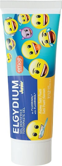 ELGYDIUM - Junior Emoji Tutti Frutti 1400ppm Παιδική Οδοντόκρεμα 7-12 ετών με Γεύση Tutti Frutti 50ml