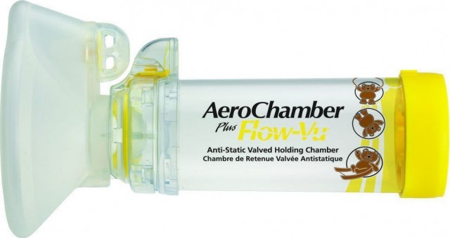 AEROCHAMBER - Plus with Flow-Vu Αεροθάλαμος Εισπνοών με Μάσκα  για παιδιά 1-5 ετών