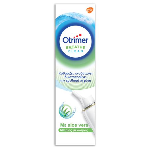 OTRIMER - Breathe Clean με Aloe Vera Φυσικό Ισότονο Διάλυμα Θαλασσινού Νερού Μέτριος Ψεκασμός 100ml