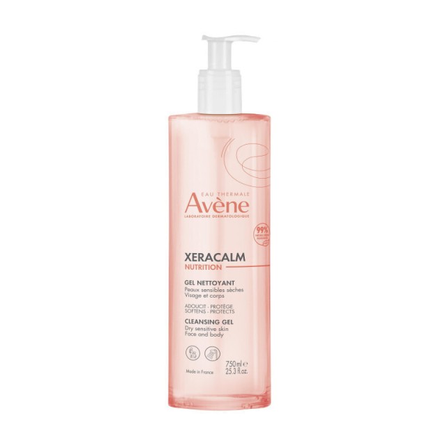 AVENE - XeraCalm Nutrition Cleansing Gel Τζελ Καθαρισμού για Πρόσωπο & Σώμα, 500ml